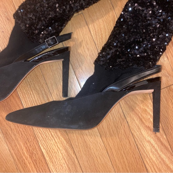 Zara sequin sock sing back shoes - Picture 4 of 7